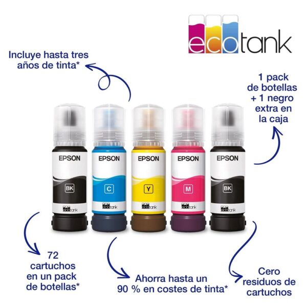 Ecotank et - 2840 inyeccin de tinta a4 4800 x 1200 dpi 33 ppm wifi - Imagen 3