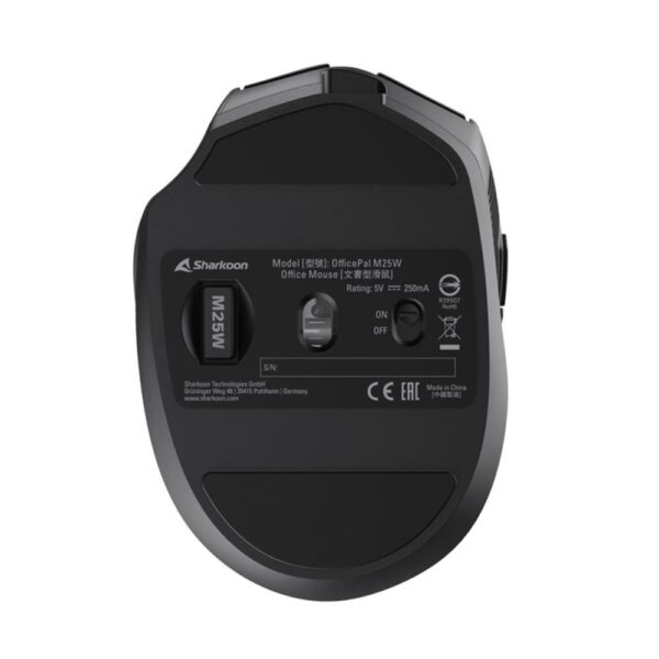 Raton inalambrico gaming sharkoon skiller officepal m25w negro - Imagen 2