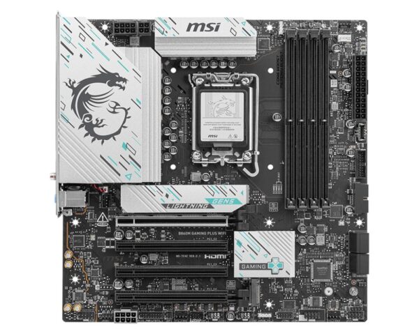 Placa base msi b860m gaming plus wifi matx ddr5 lga 1851 - Imagen 2