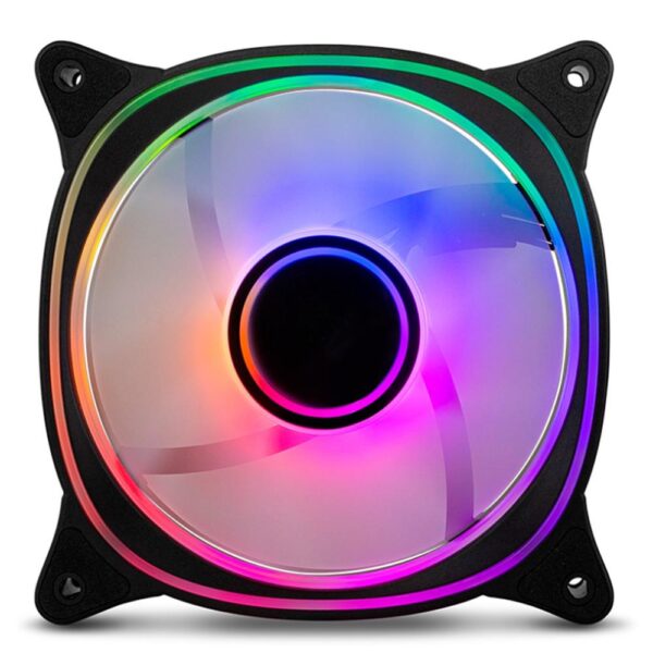 Ventilador caja nox hummer v - fan argb espejo infinito 120mm negro - Imagen 2