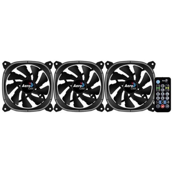 Ventilador de caja aerocool astro12pro argb 3x 120mm + hub h66f - Imagen 3