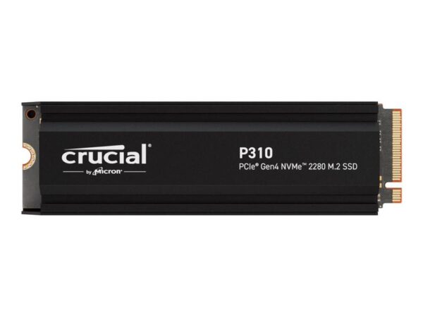 Disco duro interno solido ssd crucial p310 1tb m.2 nvme pci express 4.0 heatsink