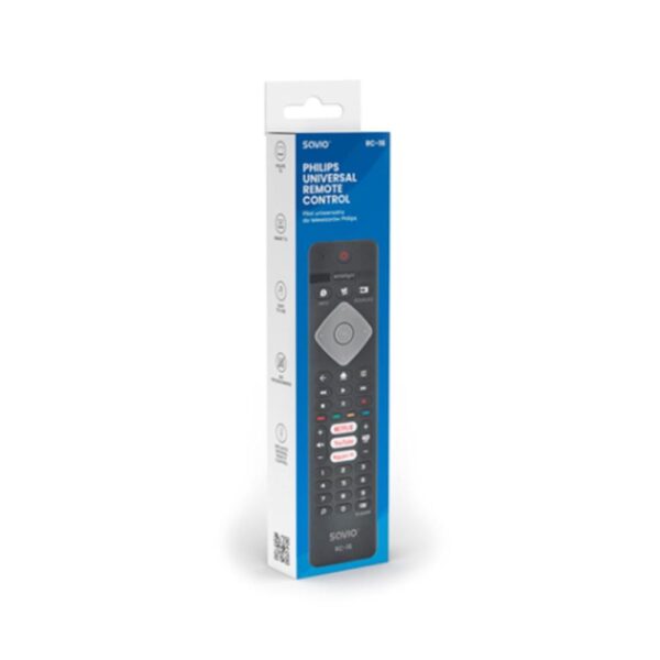 Mando tv savio rc - 16 compatible philips smart tv - Imagen 2