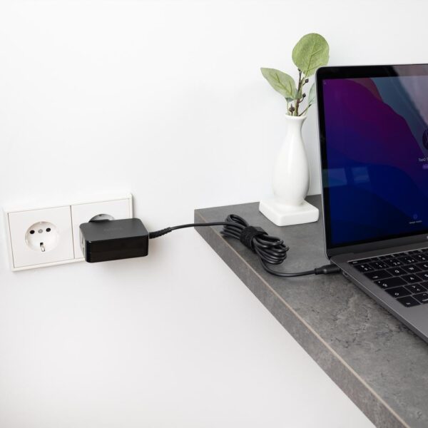 Cargador de pared tooq tqlc - usbcgan45pd 45w usb tipo c negro - Imagen 3