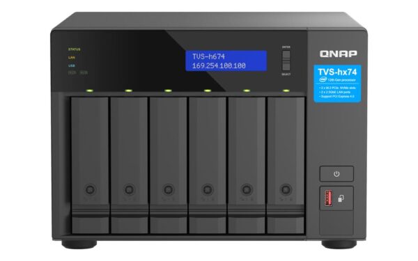 Servidor nas qnap tvs - h674 - i3 - 16g 6 bahias 16gb gibabit ethernet - Imagen 2