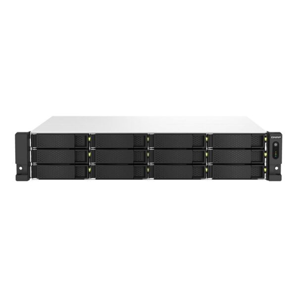 Servidor nas qnap ts - 1264u - rp - 8g 12 bahias 2u rack 8gb gigabit ethernet