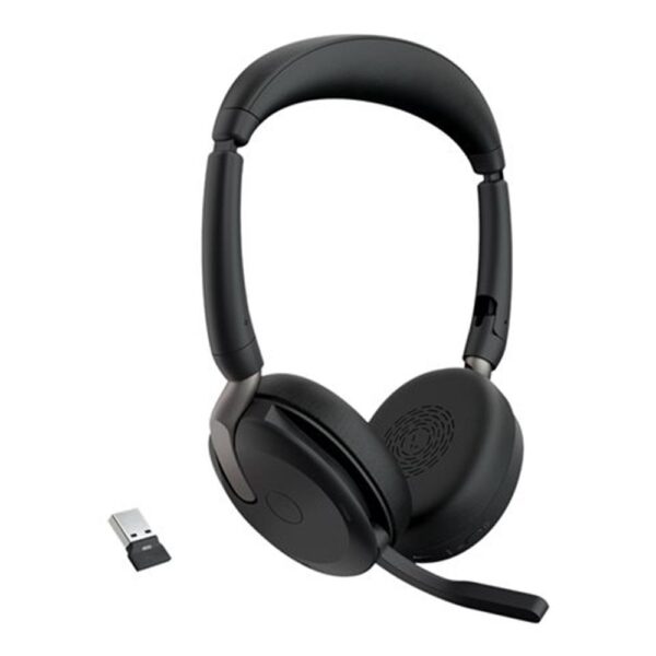 Auriculares jabra evolve2 65 flex uc stereo inalambrico negro - Imagen 3