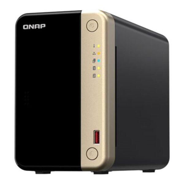 Servidor nas qnap k - ts - 264 - 8g+2xmn10ada800s 2 bahias 8gb gigabit ethernet