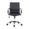 Silla de oficina equip 651002 negra ergonomica respaldo medio