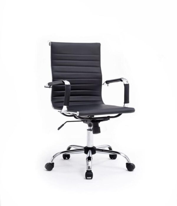 Silla de oficina equip 651002 negra ergonomica respaldo medio - Imagen 2