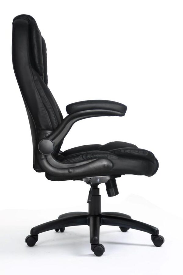 Silla de oficina equip  651006 negra respaldo acolchado ergonomica - Imagen 3