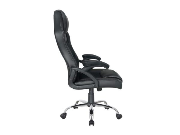 Silla de oficina equip 651016 negra respaldo acolchado ergonomica - Imagen 3