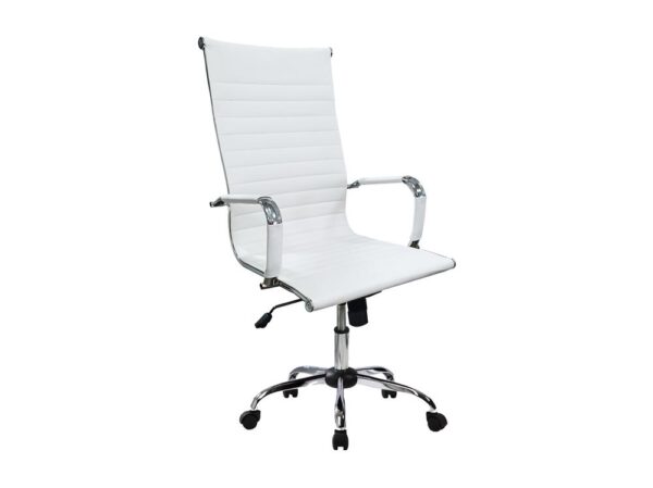 Silla de oficina equip 651017 blanca ergonomica respaldo alto - Imagen 2