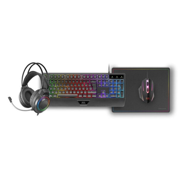 Kit mars gaming teclado + raton + alfombrilla + auricular - Imagen 2