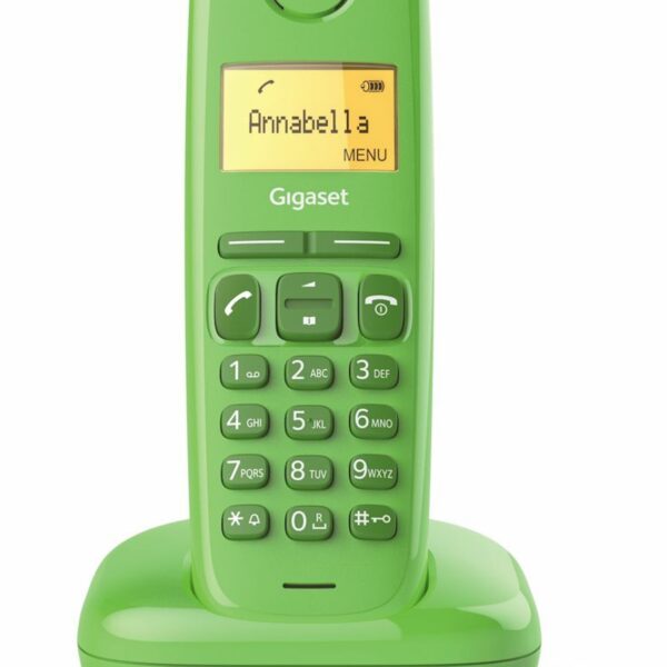 Telefono fijo inalambrico gigaset a170 verde 50 numeros agenda -  10 tonos - Imagen 3