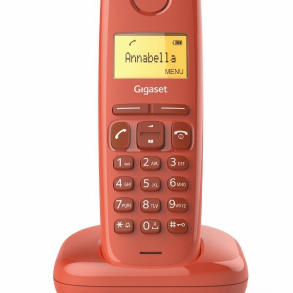 Telefono fijo inalambrico gigaset a170 rojo 50 numeros agenda -  10 tonos - Imagen 3