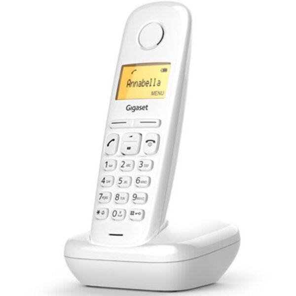 Telefono fijo inalambrico gigaset a170 blanco 50 numeros agenda -  10 tonos - Imagen 3