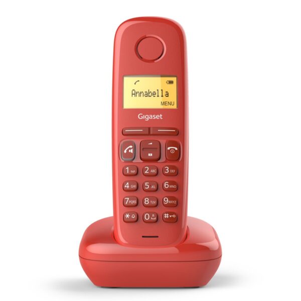 Telefono fijo inalambrico gigaset a270 rojo 80 numeros agenda -  10 tonos - Imagen 2