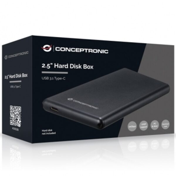 Carcasa conceptronic para disco duro 2.5 pulgadas usb tipo c 3.1 gen 2 - Imagen 2