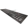 Teclado cherry kc 6000 slim ultraplano negro - Imagen 2