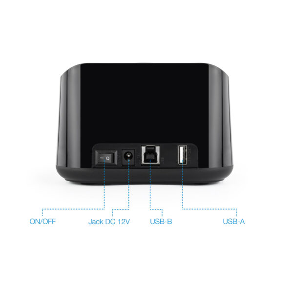 Base dock discos sata tooq 2 bahias 2.5 pulgadas -  3.5 pulgadas - usb 3.0 - funcion clonacion - Imagen 2