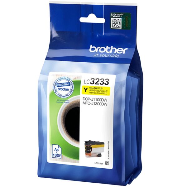 Cartucho tinta brother lc3233y amarillo 1500 páginas - Imagen 2