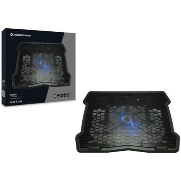 Soporte - base de refrigeracion conceptronic thana05b  para portatiles hasta 15.6 pulgadas ventilador 125mm - Imagen 3