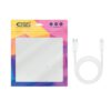 Cable nanocable lightning a usb tipo c iphone ipad ipod blanco 1m - Imagen 2