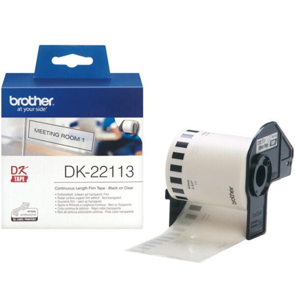Etiquetas papel precortada brother dk22113 62mm - Imagen 2