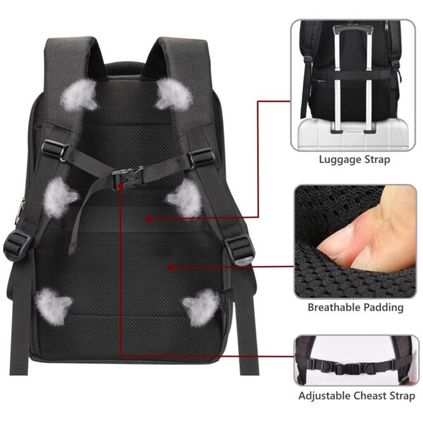 Mochila ewent para portatil de 15.6 pulgadas con salida usb - Imagen 3