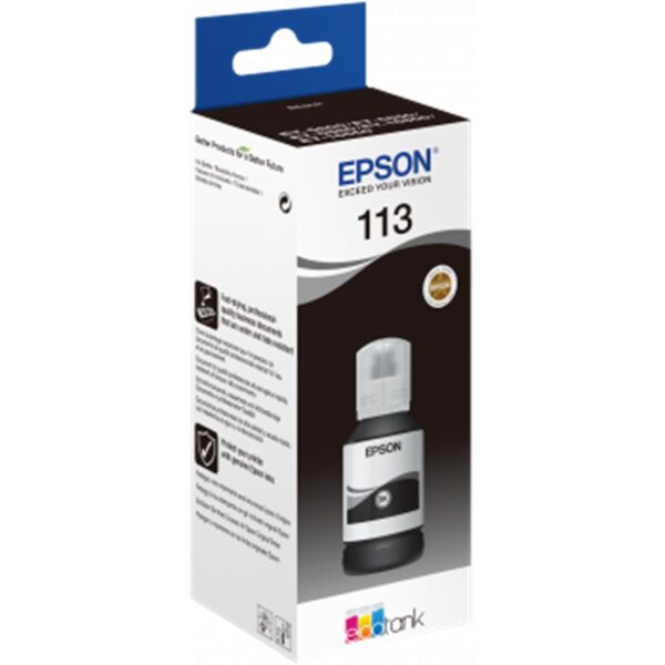 Cartucho tinta epson 113 ecotank pigment c13t06b140 negro ink bottle - Imagen 2