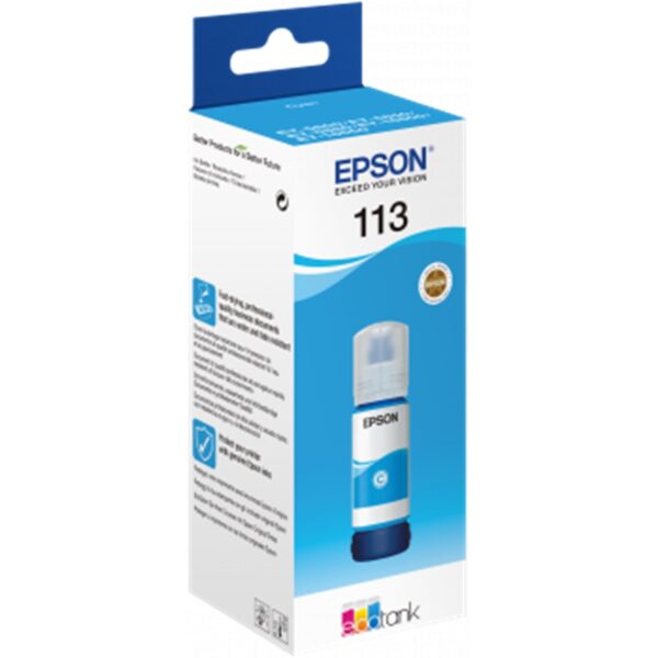 Cartucho tinta epson 113 ecotank pigment c13t06b240 cian ink bottle - Imagen 2