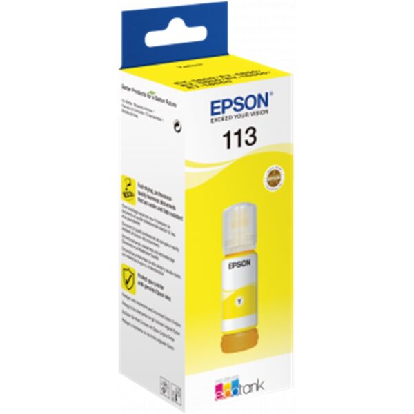 Cartucho tinta epson 113 ecotank pigment c13t06b440 amarillo ink bottle - Imagen 2