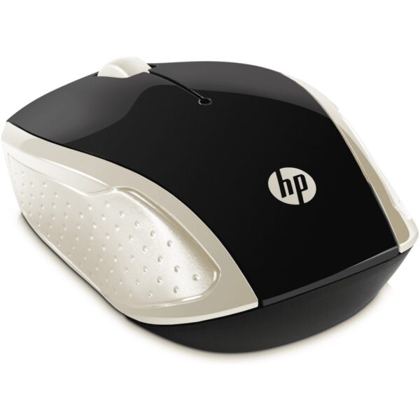 Mouse raton hp wireless inalambrico 200 negro - oro - Imagen 2