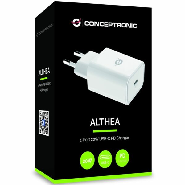 Cargador conceptronic pd 20w 1 x usb tipo c blanco - Imagen 3