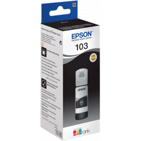 Cartucho ecotank epson 103 negro ink botella para l3110 -  l3150 -  l3111 -  l3151 - Imagen 2