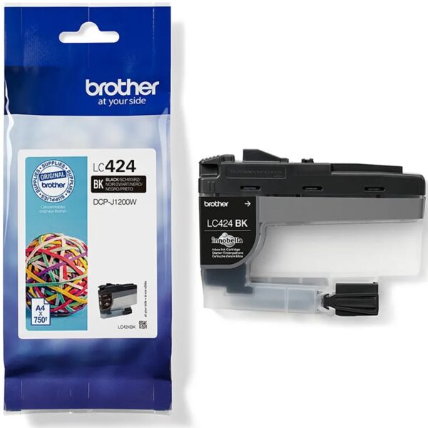 Cartucho tinta brother lc424bk negro 750 paginas - Imagen 2