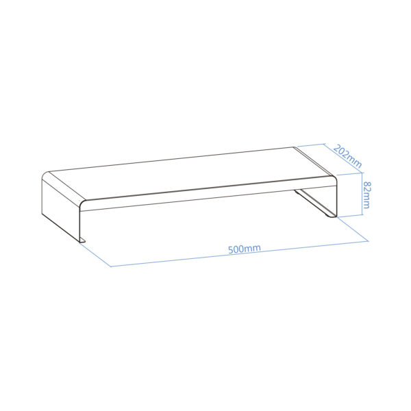 Elevador soporte de monitor tooq metalico negro - Imagen 3