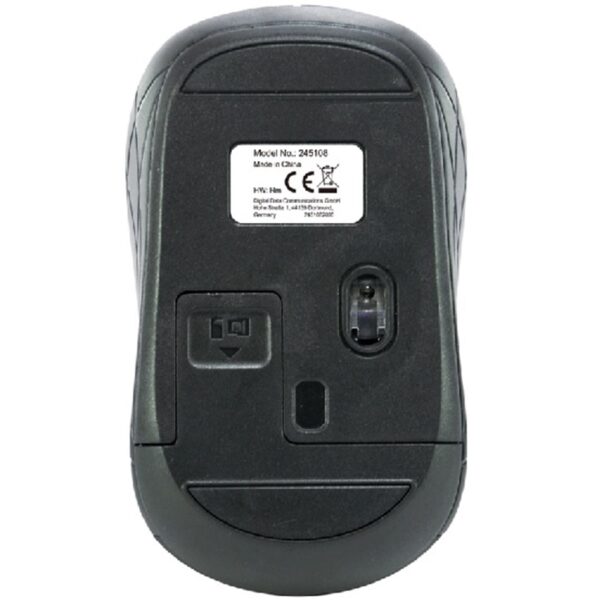 Mouse raton mini equip life optico 4 botones scroll negro wireless inalambrico 1600dpi - Imagen 2