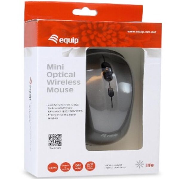 Mouse raton mini equip life optico - wireless inalambrico - 1600dpi - Imagen 3