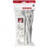 Regleta equip con 3 tomas cable de red de 1.5 metros y boton de apagado encendido - Imagen 3