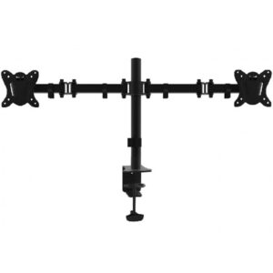 Soporte pantalla equip para mesa dos brazos 2 pantallas  13 pulgadas - 27 pulgadas  de brazo   inclinable  y giratorio 360º max. vesa 100x100 hata 8kg