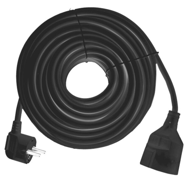 Cable prolongador de corriente silver electrics 2m -  3x 1.5mm -  250v -  16a -  3.500w negro - Imagen 2