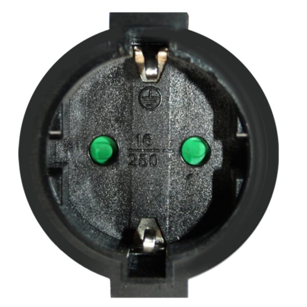 Cable prolongador de corriente silver electrics 2m -  3x 1.5mm -  250v -  16a -  3.500w negro - Imagen 3