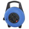 Regleta alargadera enrollacables 4 tomas -  15m -  16a -  250v -  3x1.5mm -  color azul