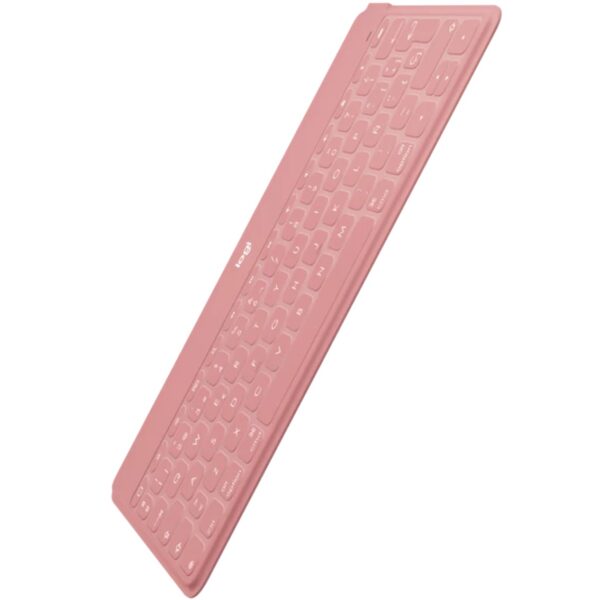 Teclado logitech keys to go wireless inalambrico para iphone ipad y apple tv blush - Imagen 2