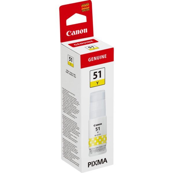 Cartucho tinta canon amarillo gi - 51y 70ml 7700 paginas - Imagen 2