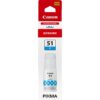 Cartucho tinta canon cian gi - 51c 70ml 7700 paginas