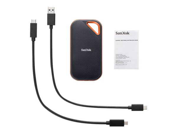 Disco duro externo solido hdd ssd sandisk 4tb extreme pro portable lect: 2000 mb - s -  escr: 2000 mb - s - usb - c - nvme - Imagen 3