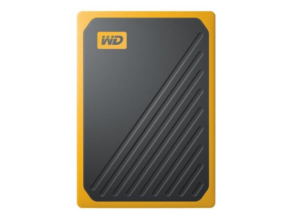 Disco duro externo ssd wd western digital 500gb my passport go usb 3.0 ambar